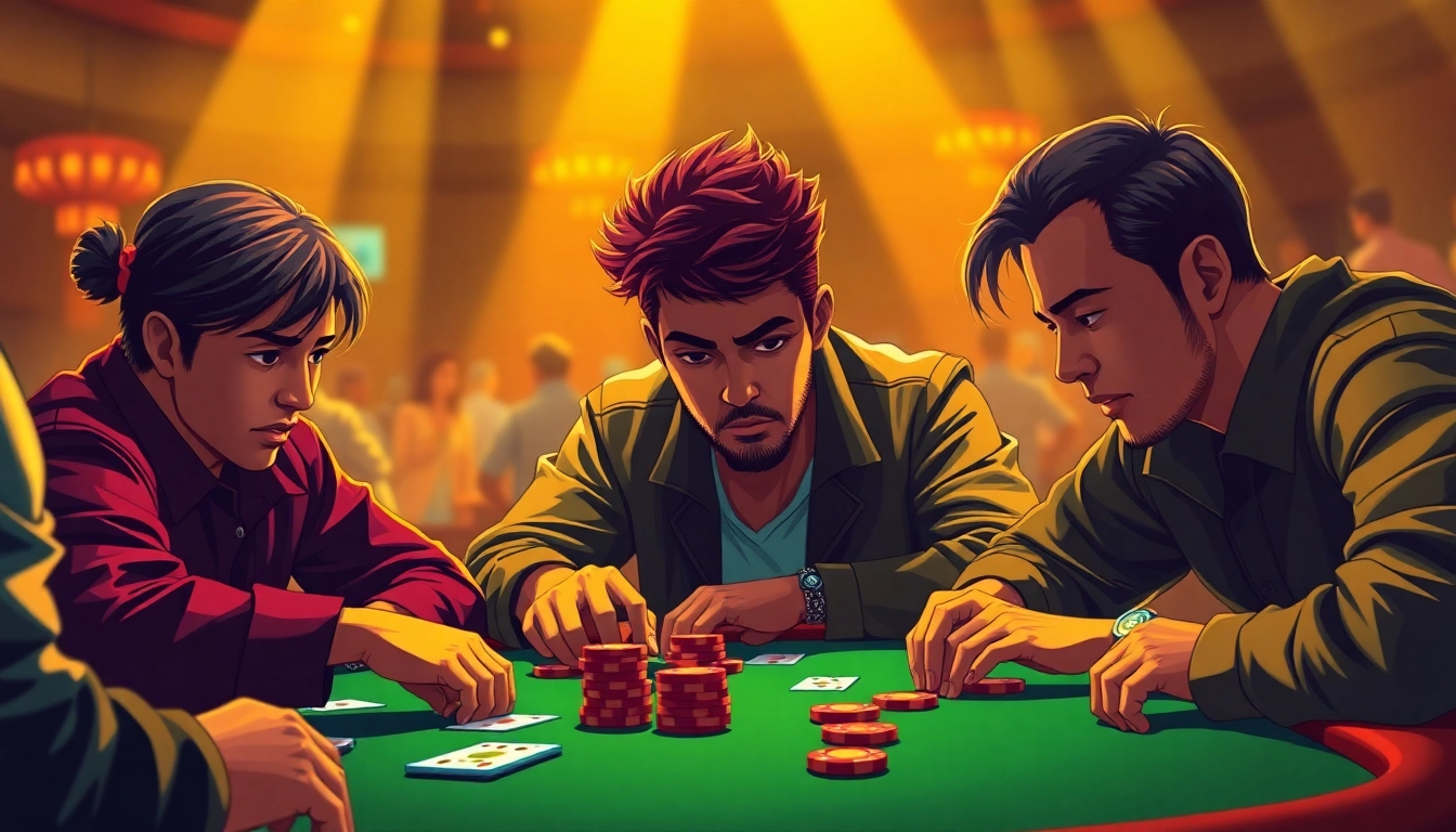 Experience the thrill of the pgg369 online casino in an engaging poker scene.