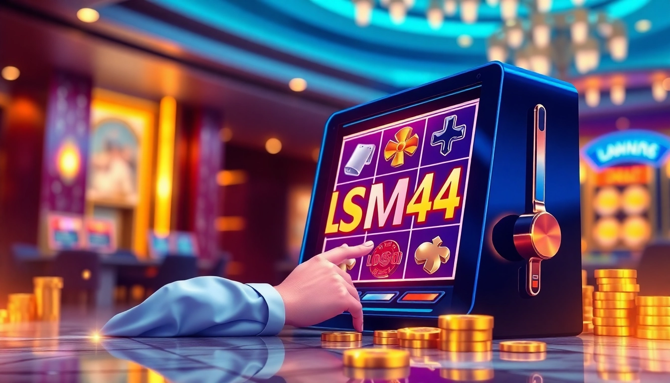 Experience the excitement of online gaming with lsm44's modern digital interface.