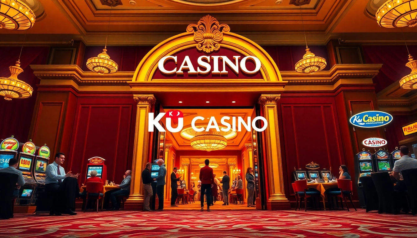 Experience the luxury and excitement at Ku Casino with players enjoying thrilling games.