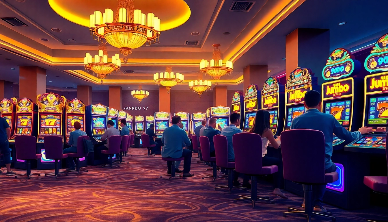 Witness the thrill of winning with jumbo99 at a luxurious casino.