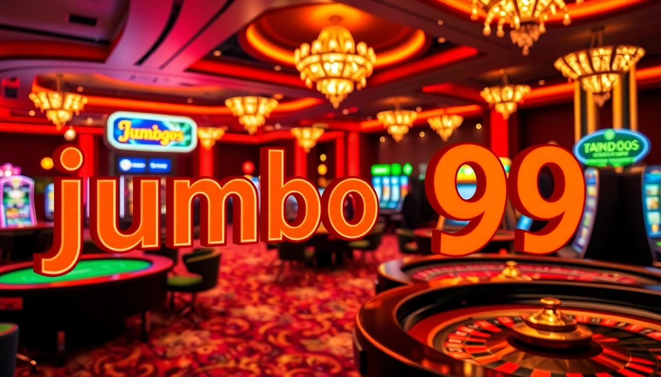 Experience the thrill at jumbo99 with vibrant roulette tables and exciting slot machines.